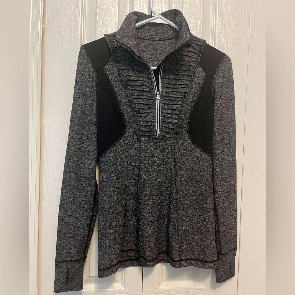 Lululemon athletic 3/4 zip running jacket. Size 4